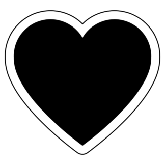 Heart Sticker (Black)